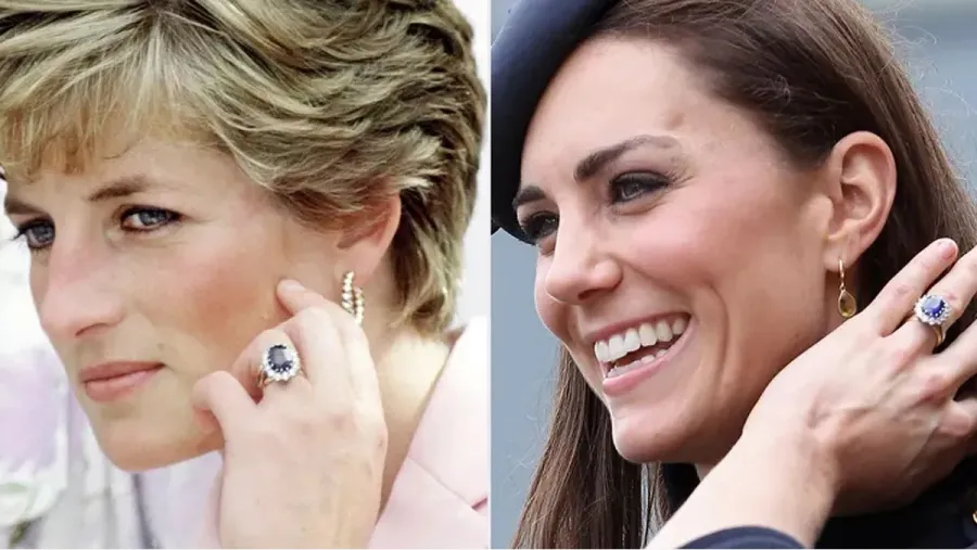 La teoría viral sobre el zafiro azul de Kate Middleton que heredó de Lady Di: