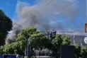 Hubo un incendio en las inmediaciones del Monumental de River