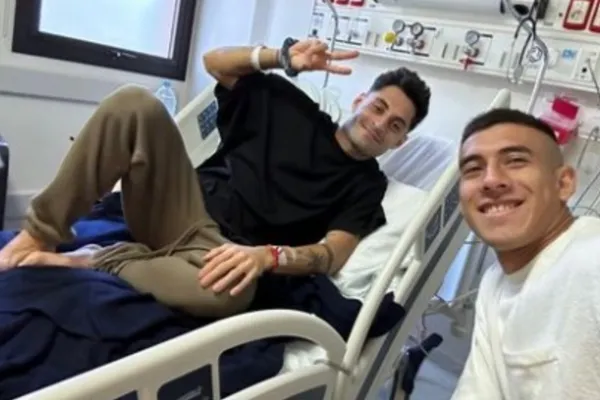 Un jugador de Estudiantes compartió una foto de Javier Altamirano en la clínica tras la descompensación