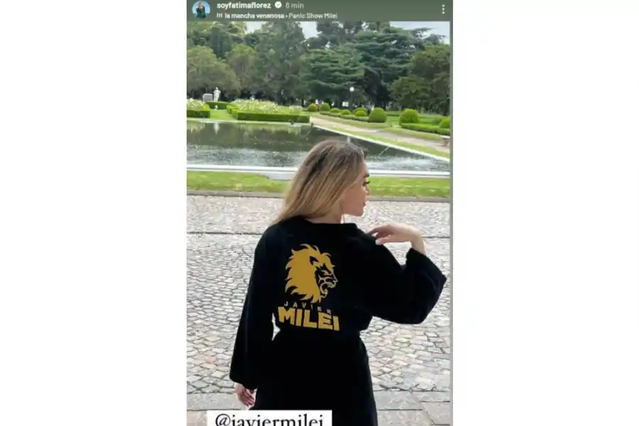 Fátima Florez en la Quinta de Olivos.