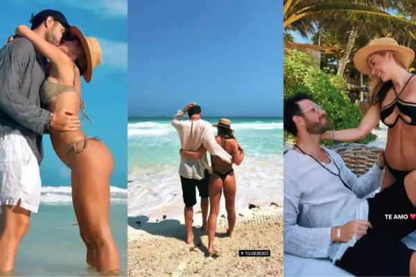 Jésica Cirio y su novio muy enamorados en el Caribe: las fotos que encendieron las redes sociales