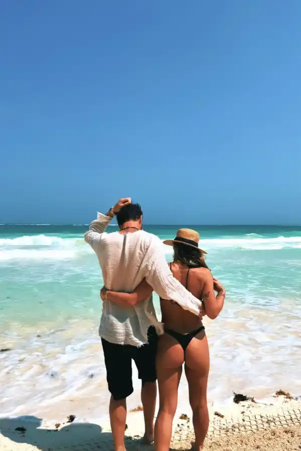 Jésica Cirio y su novio, de vacaciones en Tulum