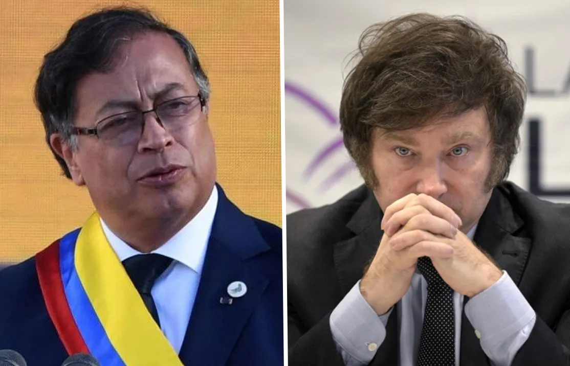 RELACIÓN TENSA. Gustavo Petro retiró a su embajador de Argentina, tras las declaraciones de Javier Milei.