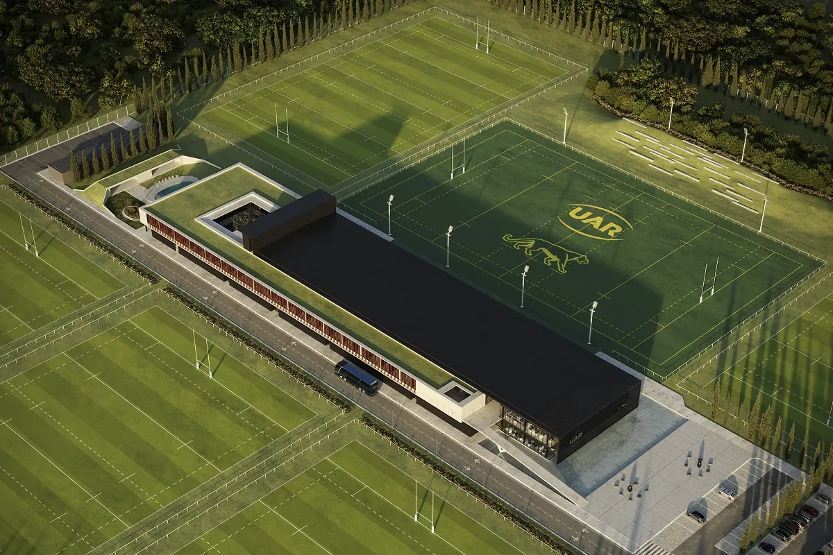 DE VANGUARDIA. El complejo deportivo de la UAR contará con cinco canchas de césped natural y una de césped sintético, además de oficinas.