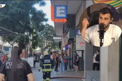 Video: un incendio en Luzu TV obligó a Diego Leuco a interrumpir su programa en vivo