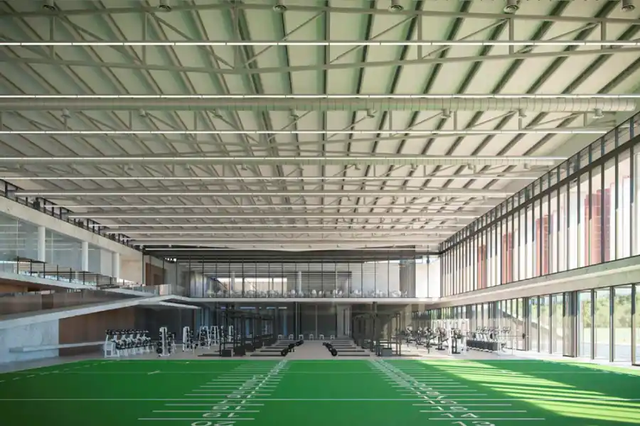 GIMNASIO. Será de última generación, con amplios espacios para que trabajen todos los seleccionados de la UAR.