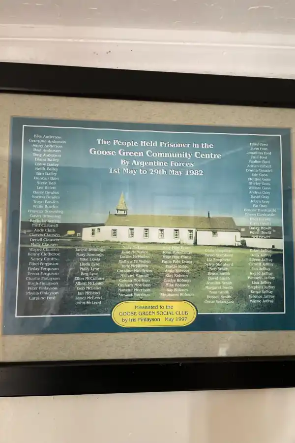 RECORDATORIO. El cuadro reúne los nombres de quienes protagonizaron aquellos dramáticos días de 1982.