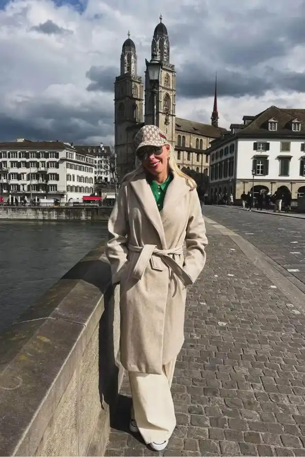 Ingrid Wagner en uno de sus viajes por el mundo