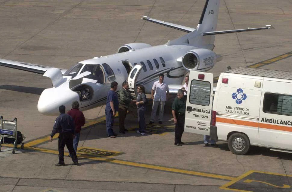 CESSNA CITATION. Este avión sanitario fue adquirido por la Provincia en 2006, en la gestión de José Alperovich. 