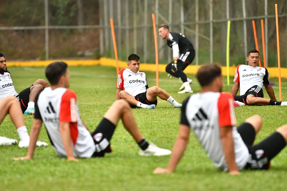 ÚLTIMA PRÁCTICA. Allí Martín Demichelis terminará de definir el equipo para el debut en la Copa Libertadores. Foto @River.