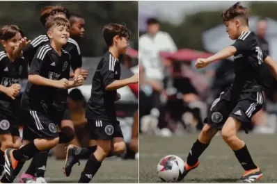 Video: Thiago Messi convirtió un golazo en la academia de Inter Miami