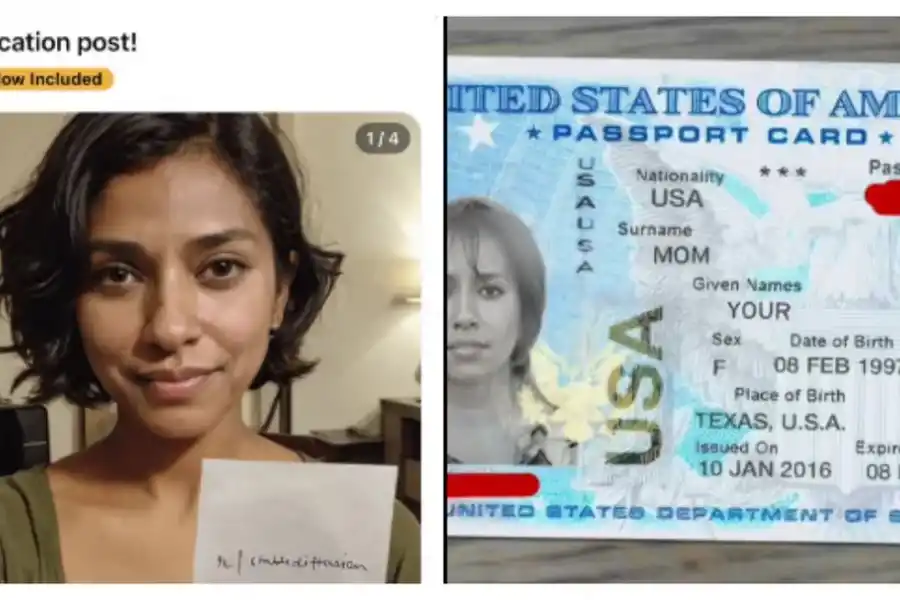 Con inteligencia artificial es posible crear rostros y pasar los filtros de seguridad de las aplicaciones. (X/@0xMidnight)