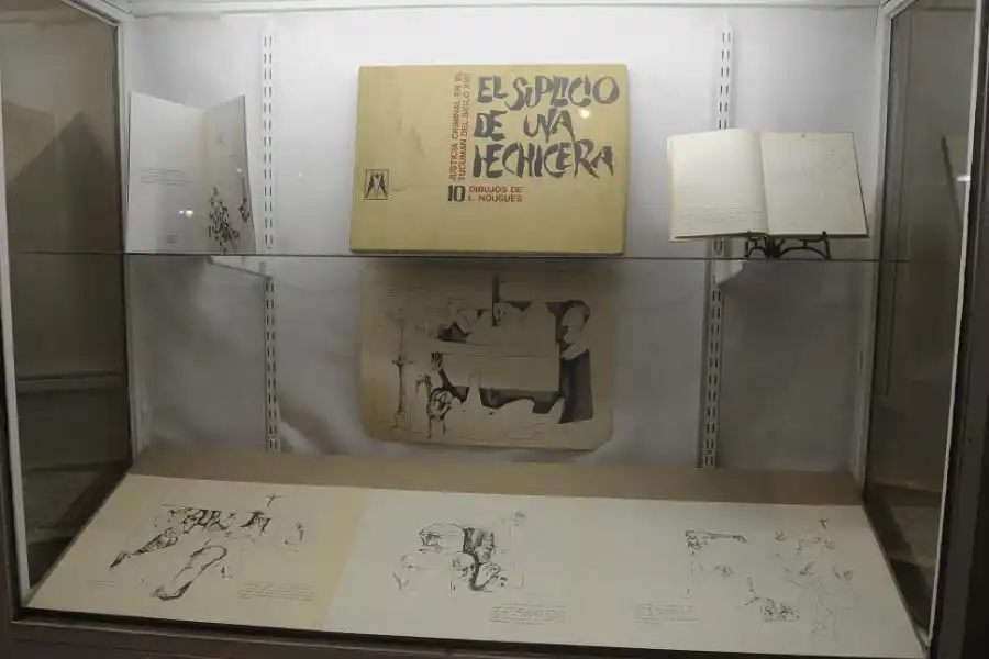 DIBUJOS DE ISAÍAS NOUGUÉS. Están exhibidos en el hall del Rougés. 