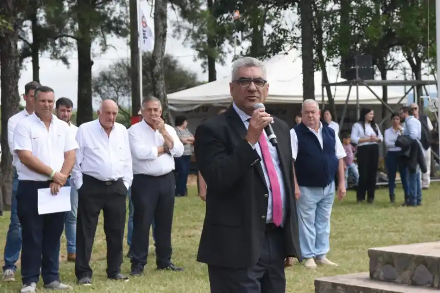 EN EL ACTO. Daniel Abad, ministro de Economía y Producción.