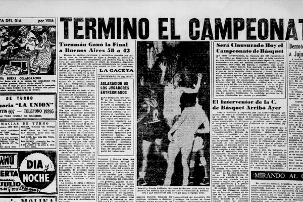 Campeonato Argentino de 1955: un torneo marcado por las intervenciones y la gran conquista del básquet tucumano