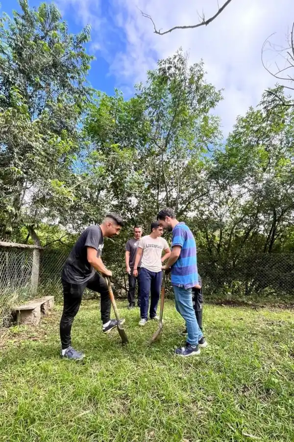 INTERVENCIÓN ARTÍSTICA. La plástica también tuvo su espacio ayer.