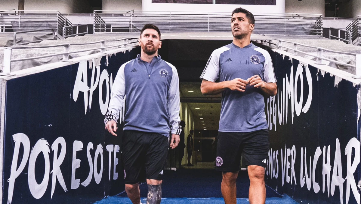 EN MÉXICO. Lionel Messi y Luis Suárez estarán desde el arranque en el partido que definirá el futuro de Inter Miami en la Champions de Concacaf.