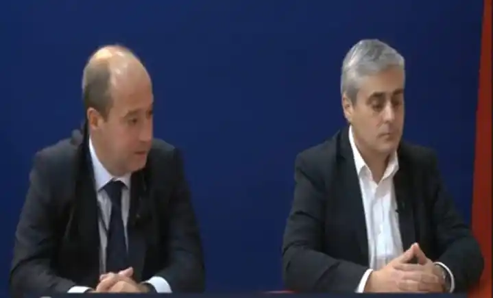 CUMBRE. Alfredo López y Horacio Nadra, gerentes de EDET, tienen un encuentro pendiente con el ministro de Economía, Daniel Abad.