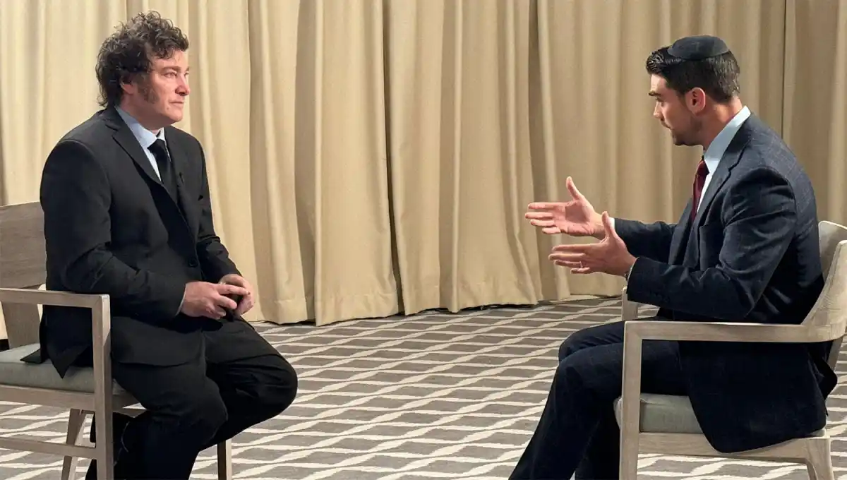 ENTREVISTA. Milei mantuvo una extensa charla con Ben Shapiro, el conservador comentarista político de ultra derecha.