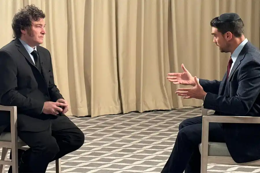 ENTREVISTA. Milei mantuvo una extensa charla con Ben Shapiro, el conservador comentarista político de ultra derecha.