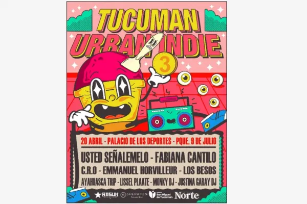 Usted Señálemelo, Fabiana Cantilo y más artistas llegan al festival Tucumán Urban Indie