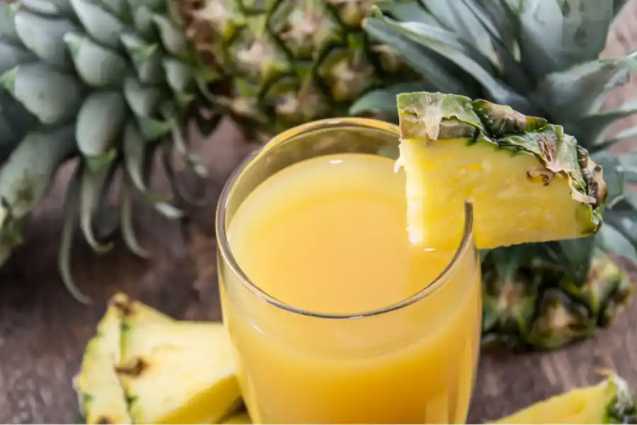 Licuado de avena y ananá