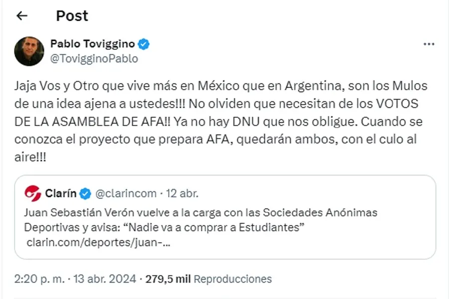 Tenso cruce por la llegada de las Sociedades Anónimas Deportivas