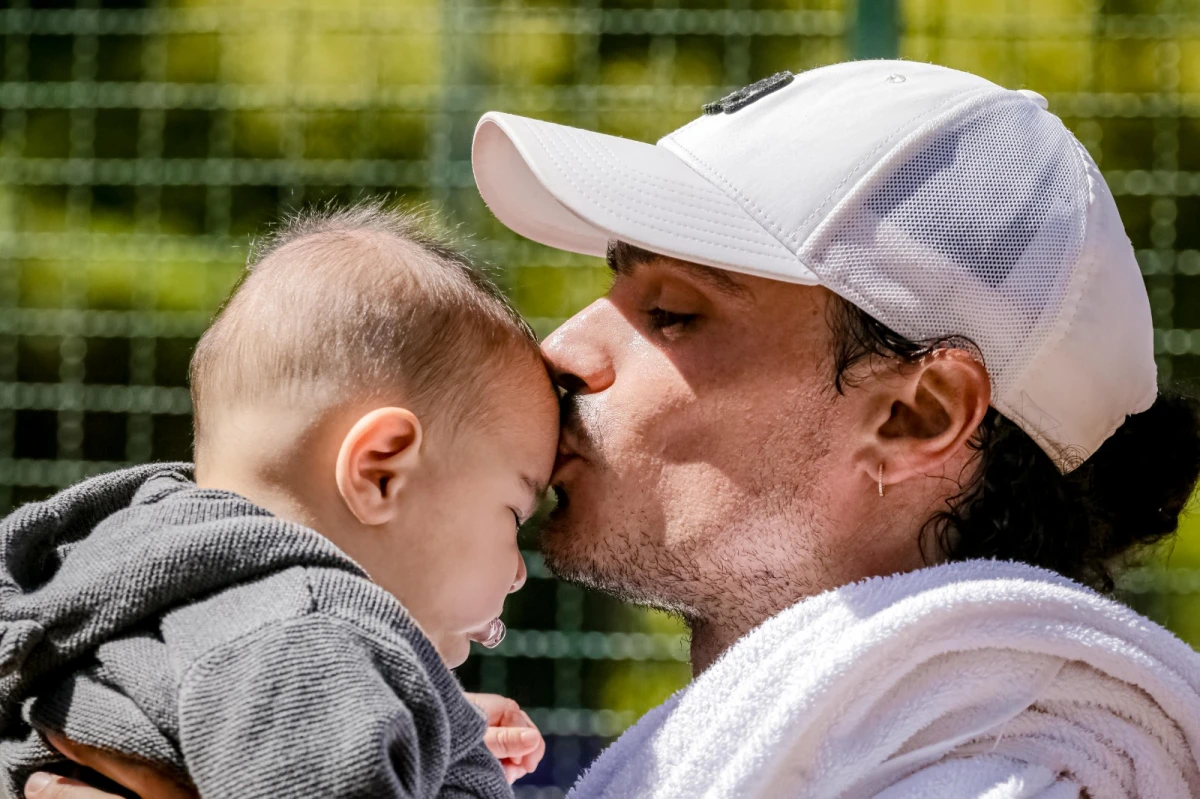 VIDA FAMILIAR. Andrea Collarini fue papá hace cuatro meses y viaja con su familia a todos los torneos.  