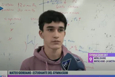 Video: un estudiante del Gymnasium busca patrocinio para representar al país en las Olimpiadas Internacionales de Biología