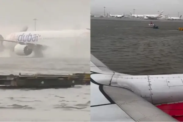 Temporal en Dubai: las impactantes imágenes de la inundación en el Aeropuerto