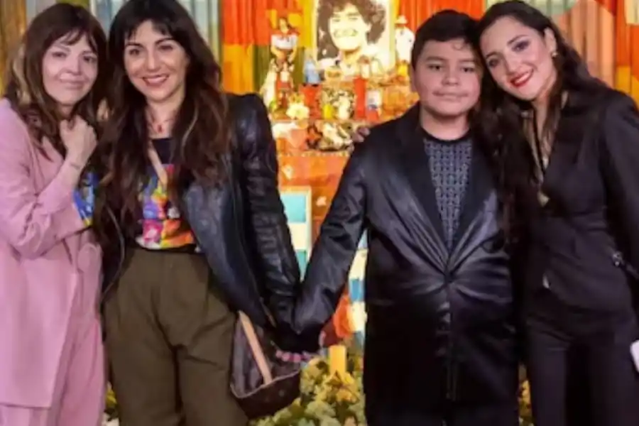 El tierno gesto de Dalma Maradona con su hermano Dieguito Fernando en televisión