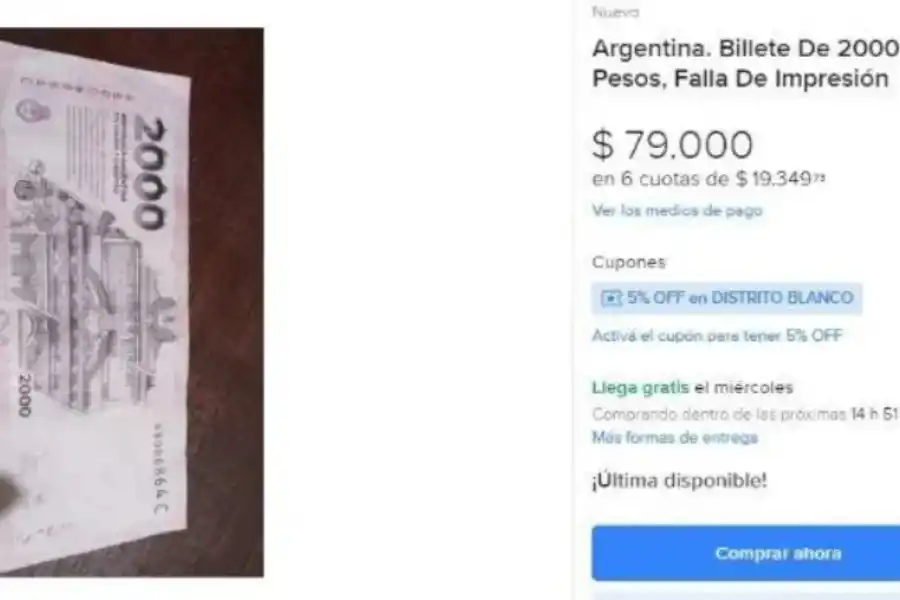 ¿Cómo es el billete de $2.000 que buscan todos los coleccionistas?
