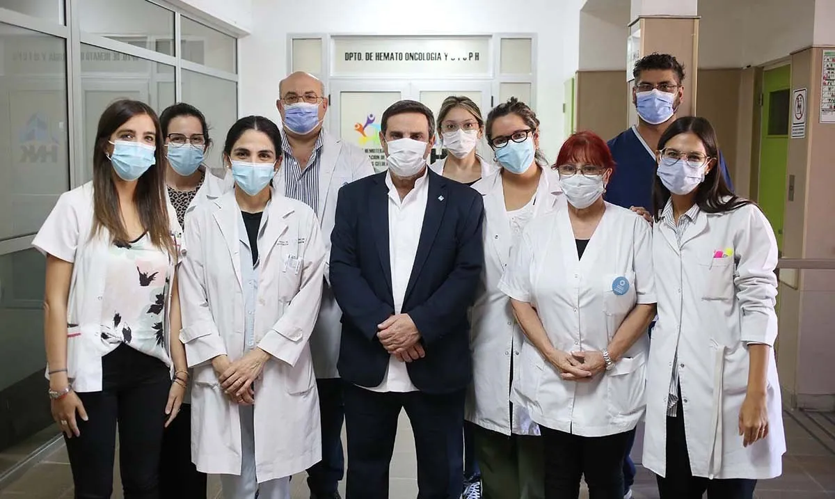 Medina Ruiz recorrió la unidad de hemoterapia del Hospital Kirchner