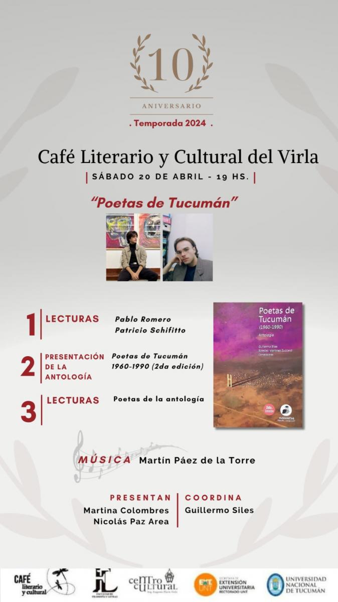 El Café Literario del Virla arranca su décimo año y Guillermo Siles revela los secretos de esta persistencia