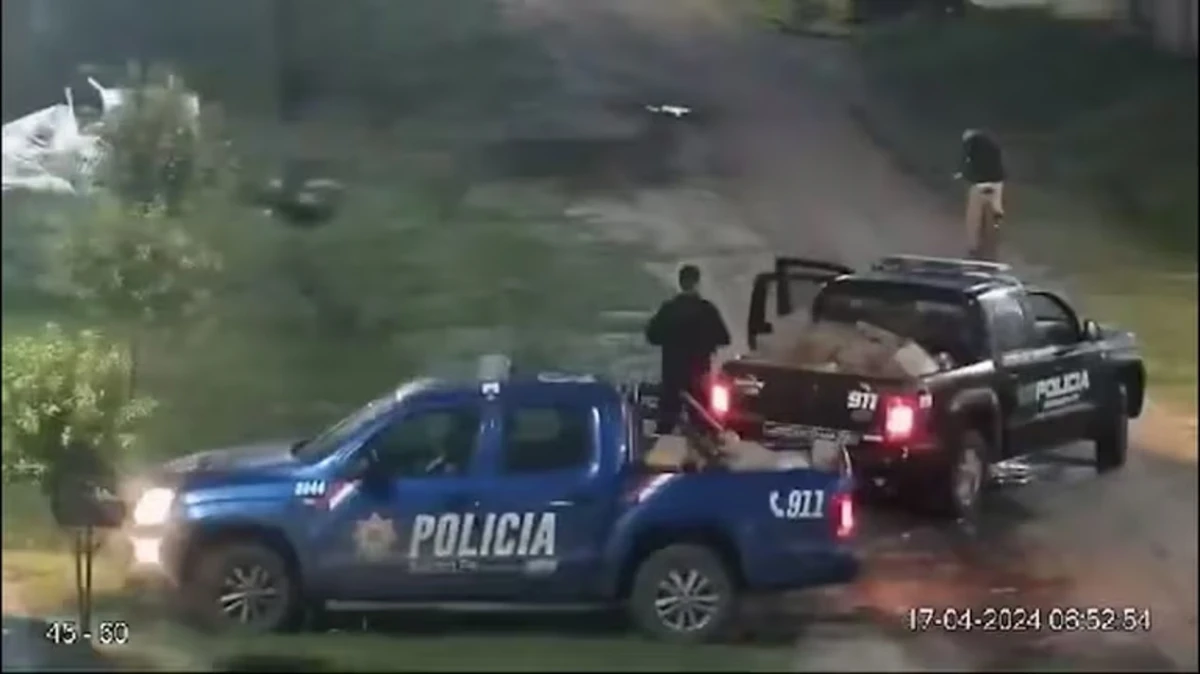 Chocaron dos camiones en Santa Fe y los policías les robaron la mercadería: hay siete detenidos