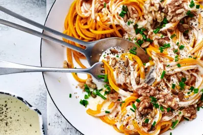 Pastas que no engordan: la receta de spaghetti de calabaza rápida y sencilla para una dieta baja en calorías