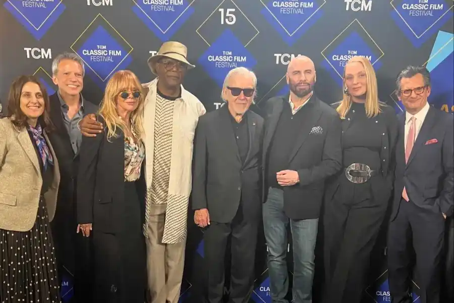 A 30 años de Pulp Fiction, el reencuentro de Uma Thurman, John Travolta y Samuel Jackson