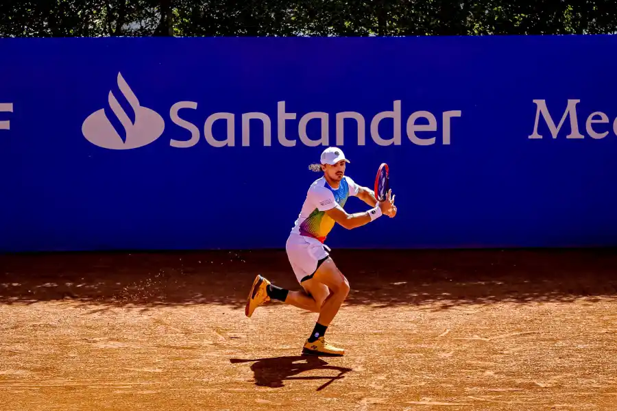 ENCENDIDO. Collarini está teniendo una gran semana en Lawn Tennis, y quiere coronarle con el título