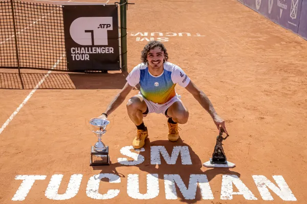 Collarini, el campeón del Challenger de Tucumán, consiguió su primer título desde que fue papá