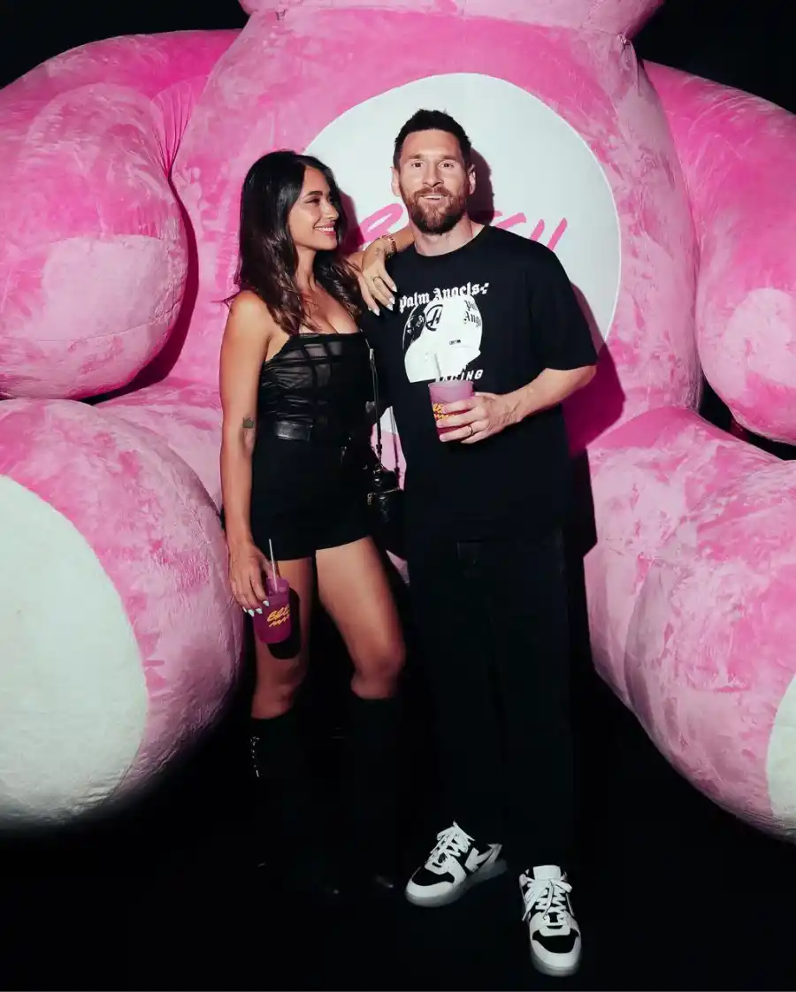 Leo Messi y Anto Roccuzzo en la Bresh