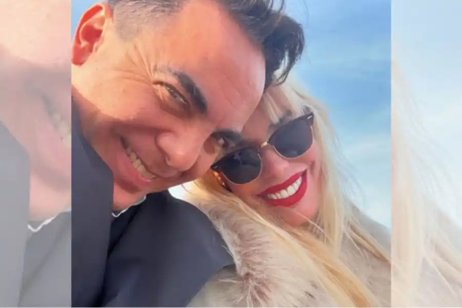 Cristian Castro junto a la tucumana Ingrid Wagner