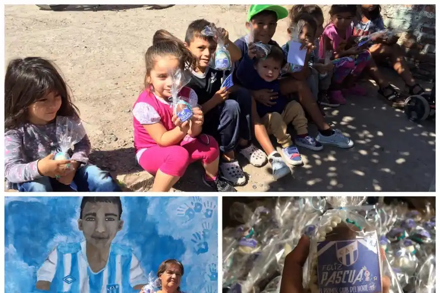 CONTAGIANDO LOCURA. Los habitantes de Molle Pozo y alrededores disfrutarán de una día celeste y blanco.