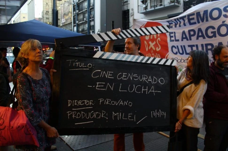PROTESTA EN EL BAFICI. El festival porteño comenzó la semana pasada con críticas al presidente del Incaa.
