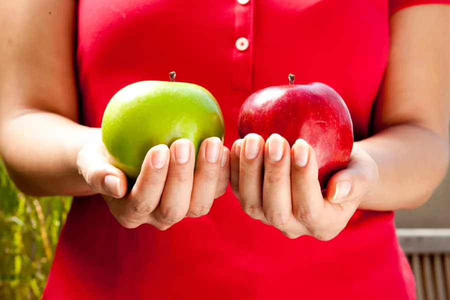Manzana roja o verde: ¿cuál debe comer un diabético?