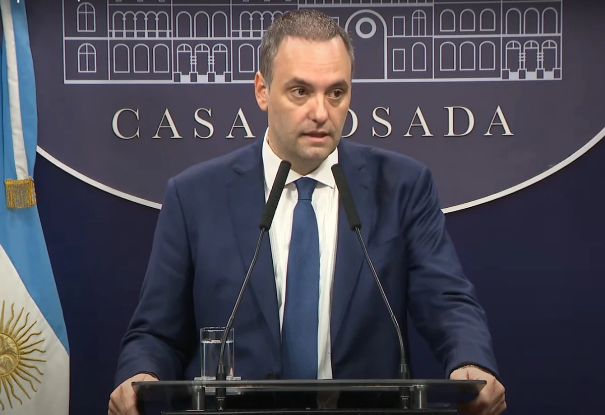 Manuel Adorni, vocero presidencial. CAPTURA DE VIDEO