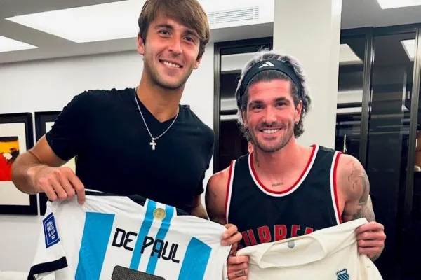 El encuentro entre De Paul y uno de los mejores tenistas argentinos