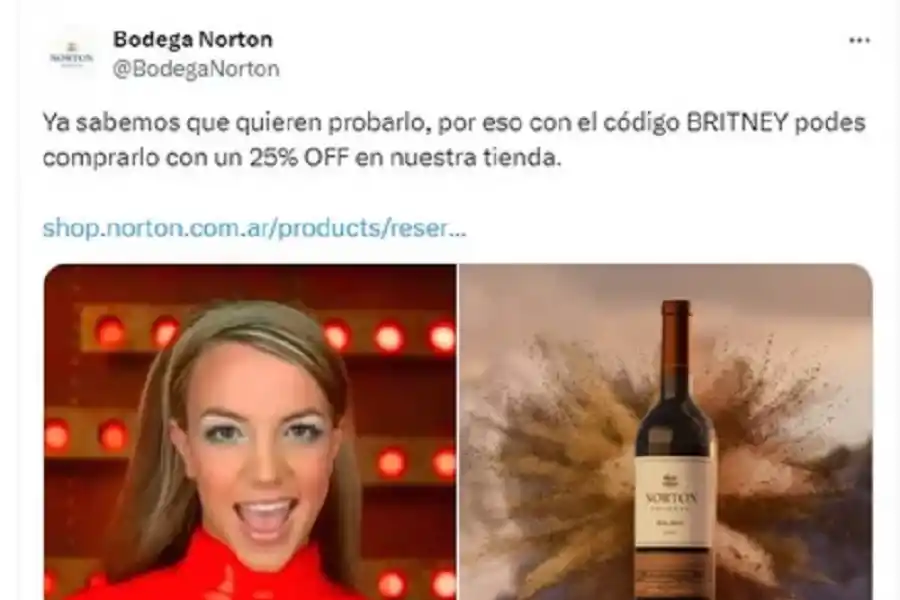 No pierde el tiempo: qué hizo la bodega del vino que tomó Britney Spears