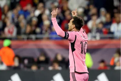 La reacción de los hinchas de New England cuando Lionel Messi se retiraba del estadio