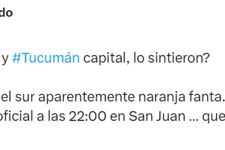 Temblor en Tucumán: cómo se vivió en las redes sociales