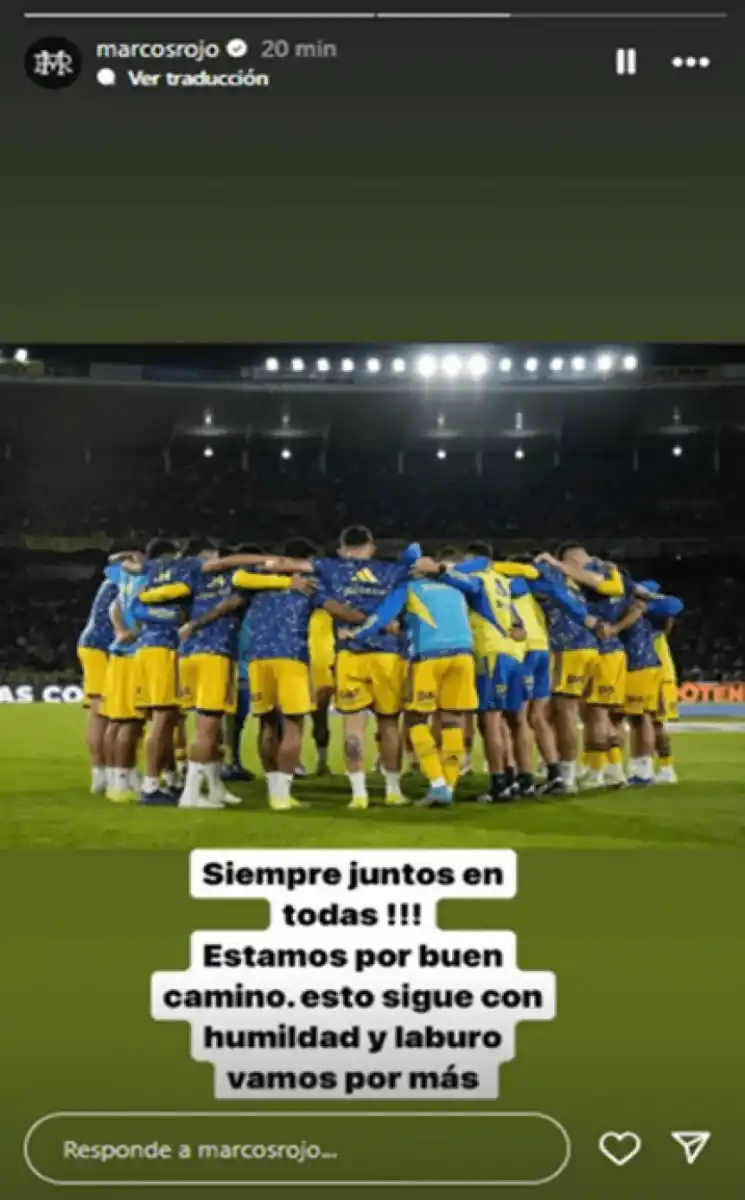 El mensaje de Marcos Rojo tras la eliminación de Boca: “Esto sigue”